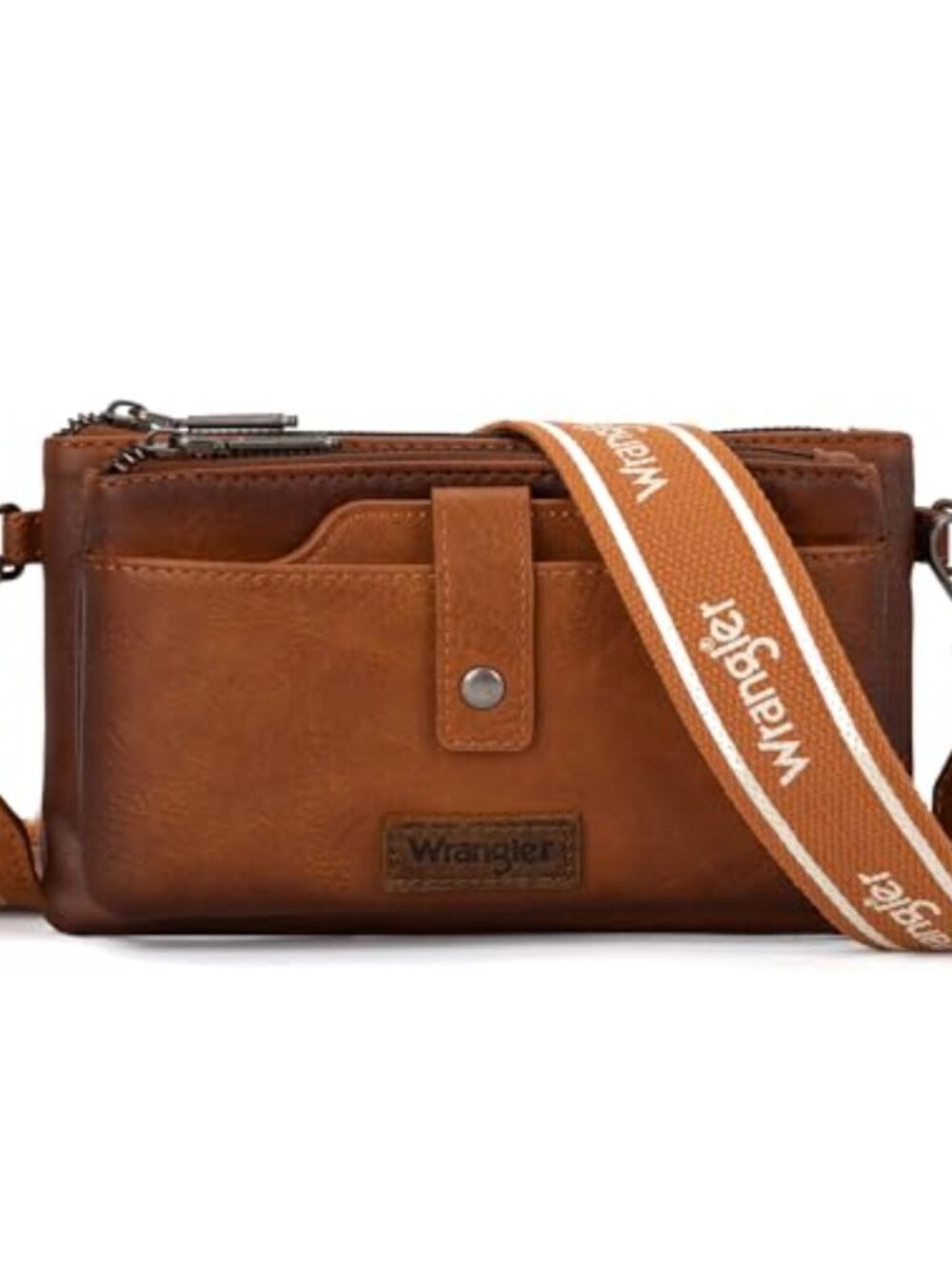 Wrangler Crossbody Wallet Purse Leather-and-Synthetic Detachable Guitar Strap